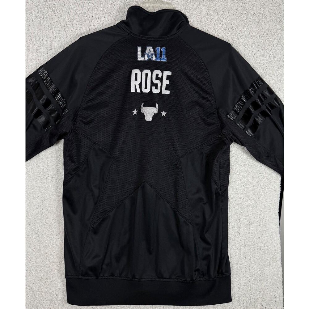 Rare Derrick Rose Bulls LA11 All Star Track Jacket 39 of 60 Adidas Warm Up M - Picture 5 of 15